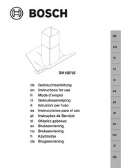 Bosch DIK106750 Instrucciones Para El Uso