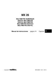 Metrix MX 26 Manual De Instrucciones
