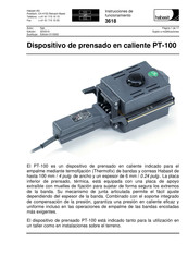 Habasit PT-100 Instrucciones De Funcionamiento