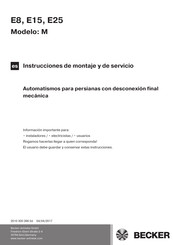 Becker E8 Instrucciones De Montaje