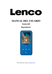 Lenco Xemio-645 Manual Del Usuario