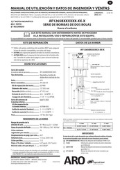 Ingersoll Rand ARO AF1265B Serie Manual De Utilización