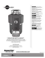 Emerson INSINKERATOR EVOLUTION SEPTIC ASSIST Manual Del Usuario