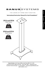 Sanus Systems SF22 Manual De Instrucciones