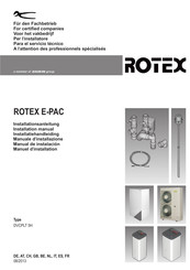 Daikin ROTEX E-PAC DVCPLT 5H Manual De Instalación