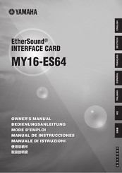 Yamaha MY16-ES64 Manual De Instrucciones