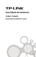 Tp-Link TD-8840T Guía Rápida De Instalación