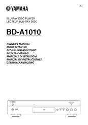 Yamaha BD-A1010 Manual De Instrucciones