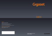 Siemens Gigaset S800 Manual De Usario