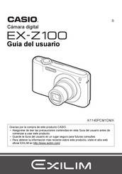 Casio EX-Z100 Guia Del Usuario