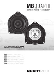 MB QUART QM100X BMW Guía De Instalación Para El Usuario