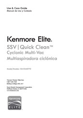 KENMORE ELITE SSV Quick Clean 125.10440710 Manual De Uso Y Cuidado