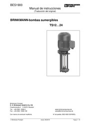 BRINKMANN PUMPS TS24/140 Manual De Instrucciones