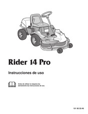 Husqvarna Rider 14 Pro Instrucciones De Uso