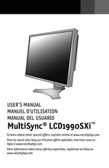 NEC MultiSync LCD1990SXi Manual Del Usuario