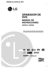 LG DR299H Manual De Instrucciones