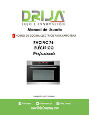 DRIJA Professionale PACIFIC 76 Manual De Usuario