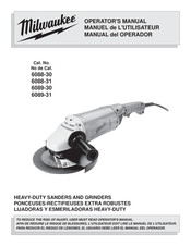 Milwaukee 6089-31 Manual Del Operador