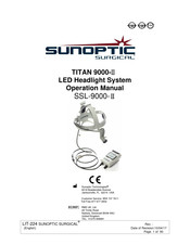 Sunoptic Surgical TITAN 9000-II Manual De Operación