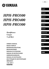 Yamaha HPH-PRO500 Manual De Instrucciones