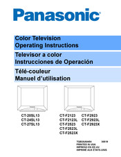 Panasonic CT-F2923 Instrucciones De Operación