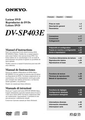 Onkyo DV-SP403E Manual De Instrucciones