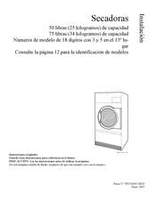 Alliance Laundry Systems SA050N Instrucciones Originales