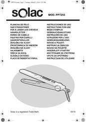 SOLAC PP7255 Instrucciones De Uso