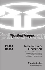 Rockford Fosgate P8004 Instalación Y Funcionamiento