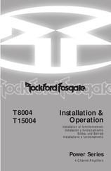 Rockford Fosgate T15004 Instalación Y Funcionamiento