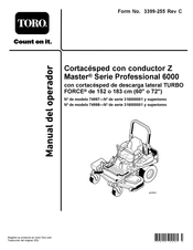 Toro Z Master 74997 Manual Del Operador