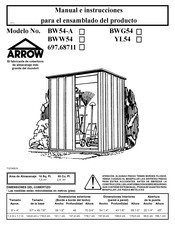 Arrow YL54 Manual E Instrucciones Para El Ensamblado Del Producto