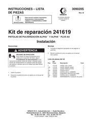 Graco 241511 Instrucciones - Lista De Piezas