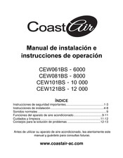 Coast Air CEW081BS Manual De Instalación E Instrucciones De Operación