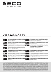 ECG VM 3140 HOBBY Manual De Instrucciones