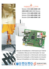 Bentel Security ABSOLUTA ABS-GSM 3.00 Manual De Instalación E Información Del Usuario