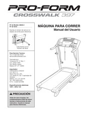 Pro-Form CROSSWALK 397 Manual Del Usuario