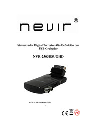 Nevir NVR-2503DSUGHD Manual De Instrucciones