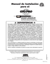 GTO PRO 2500 Manual De Instalación