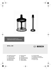 Bosch MFQ4780/02 Instrucciones De Uso