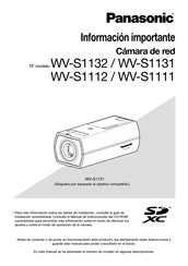 Panasonic WV-S1131 Manual De Instrucciones