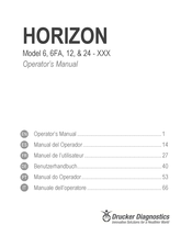 Drucker Diagnostics HORIZON 6FA Manual Del Operador