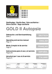 HEBU medical HB 8891-B Instrucciones Para El Uso Y El Servicio