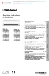 Panasonic CU-UZ50VKE Instrucciones De Funcionamiento