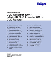 Dräger Infinity ID CLIC Absorber 800+ Instrucciones De Uso