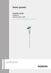 Siemens SITRANS LG250 Instrucciones De Servicio