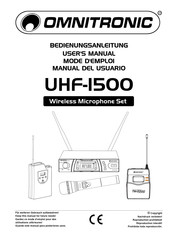 Omnitronic UHF-1500 Manual Del Usuario