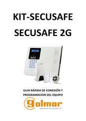 golmar SECUSAFE 2G Guia Rápida De Conexión Y Programacion Del Equipo