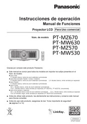 Panasonic PT-MW630 Instrucciones De Operación