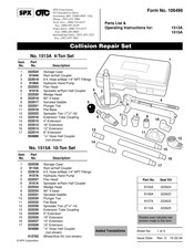 OTC 1515A Lista De Piezas E Instrucciones De Funcionamiento